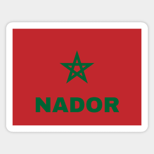 Nador City in Moroccan Flag Sticker